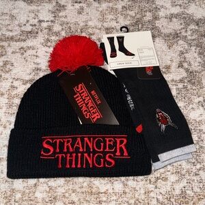 New With Tags Stranger Things Beanie and Crew Sock Bundle